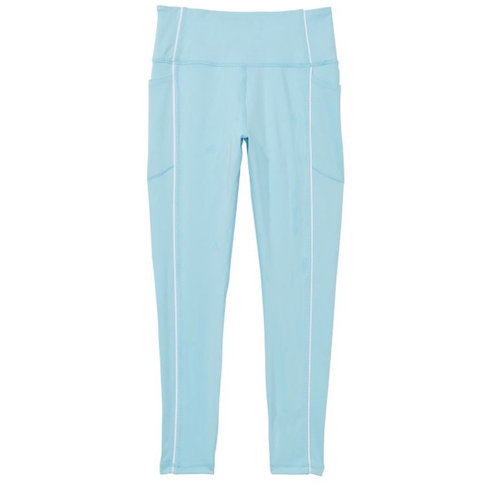 VICTORIA'S SECRET HIGH RISE ESSENTIAL POCKET LEGGINGS VICTORIA BLUE SZ L NEW!
